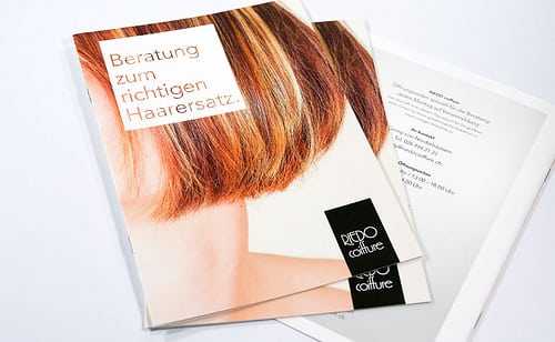 Riedo coiffure: Beratung Brochure