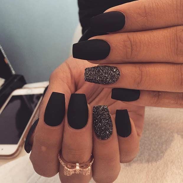 [ad_1]

Edgy Matte Black Nails + Sparkly Accent Nail
Source by stayglamcom
[ad_2]
			
			…
