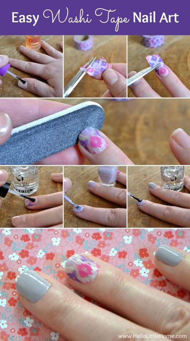 [ad_1]

Step-by-step directions for a fun and pretty Washi Tape Nail Art Manicure! | Hello Little Home #nails #nailpolish
Source by michellebremer0
[ad_2]
			
			…