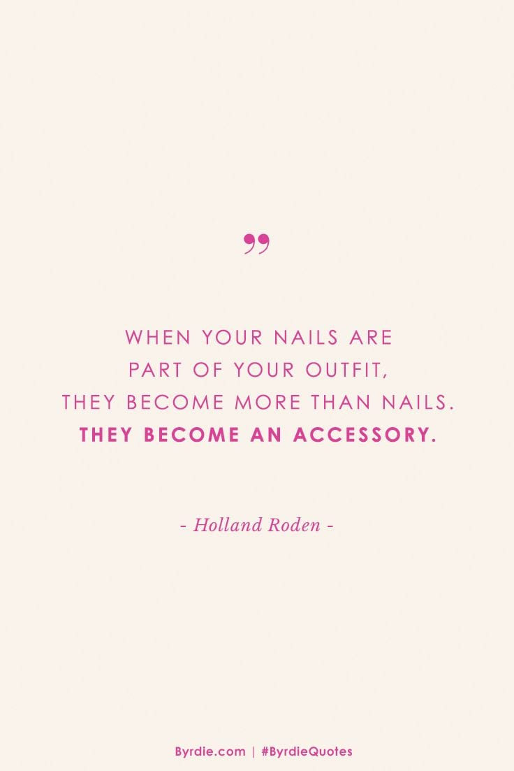 [ad_1]

« When your nails are part of your outfit, they become more than nails. They become an accessory. » — Holland Roden
Source by tdenijs65
[ad_2]
			
			…