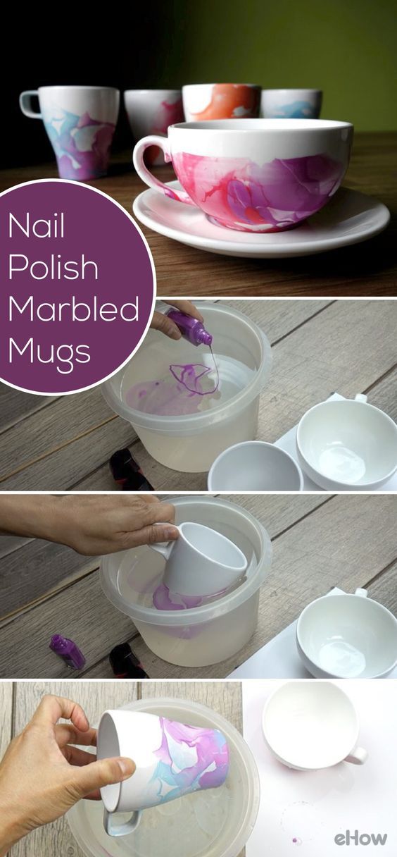 [ad_1]

A whole new meaning to nail polish art! Did you know you can make marbled mugs using nail polish and water? So beautiful and easy to DIY, you’ll make so many of these in one afternoon.  www.ehow.com/…
Source by sjanets
[ad_2]
			
			…